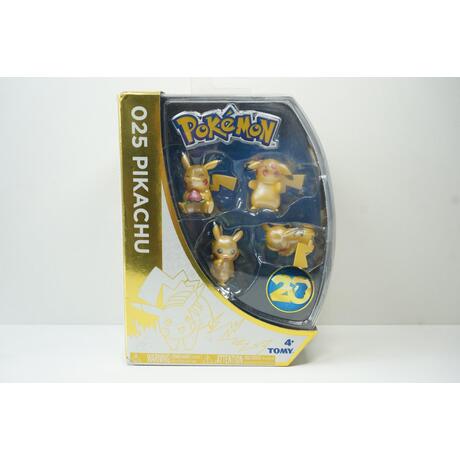 Tomy Pokemon 025 Pikachu - Pack of 4 Mini Figures NEW