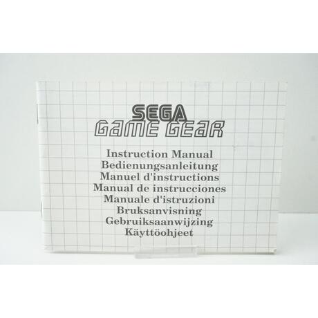 Sega Game Gear Manual