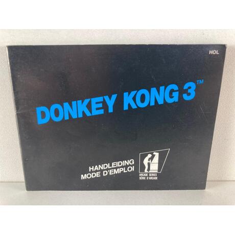 Nintendo Manual Donkey Kong 3 HOL